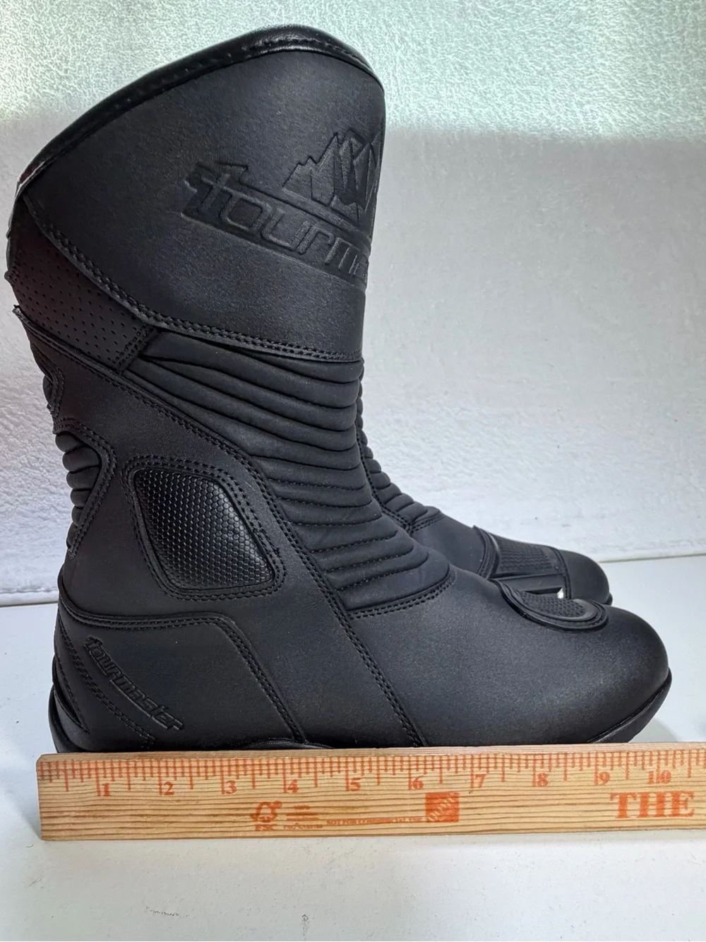Tourmaster Solution WP Motorcycle Touring Boots Black Men’s 10 EU 44 Riding Boot